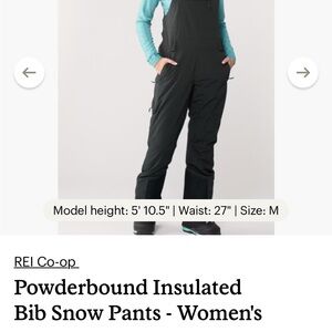 Women’s Bib Black Snow Pants